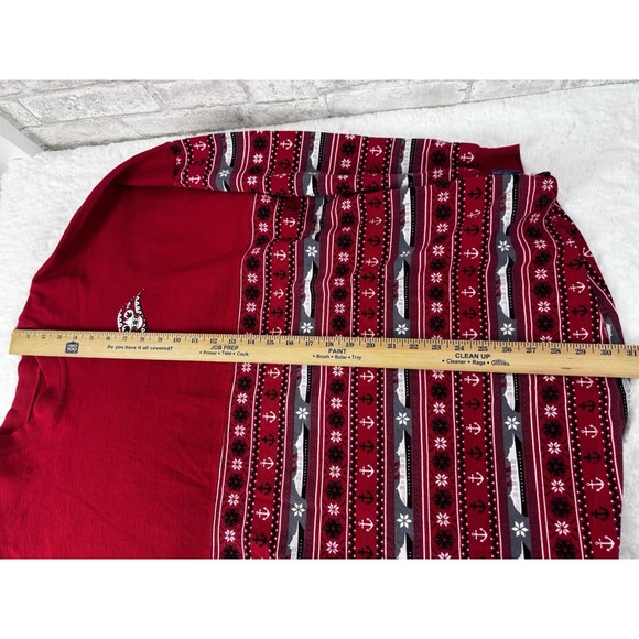 Disney Cruise Line Spirit Jersey Holiday Ship Fair Isle Christmas Read Adult L - Picture 7 of 14